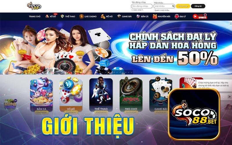 Nhà cái Soco88 - Giới thiệu trang game nhà cái Top 1 Châu Á